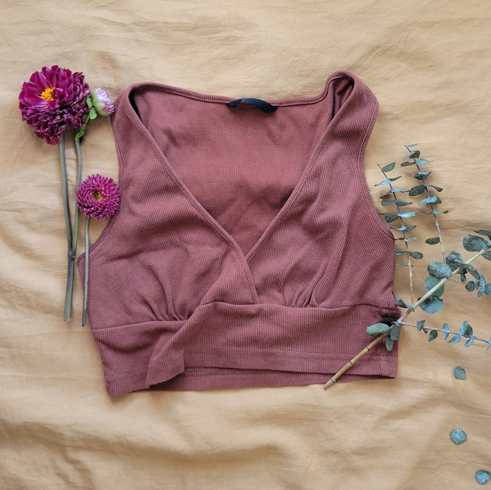Rust Sleeveless Top